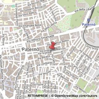 Mappa Via Sciarelle, 108/A, 95047 Paternò, Catania (Sicilia)