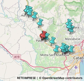 Mappa Via Guglielmo Marconi, 95047 Paternò CT, Italia (8.3665)