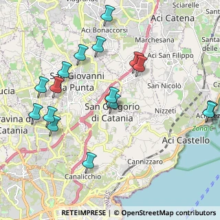 Mappa Via Colonna, 95027 San Gregorio di Catania CT, Italia (2.5925)