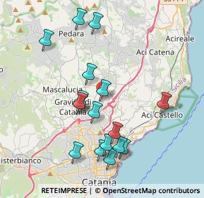 Mappa Via Ottorino Respighi, 95037 San Giovanni La Punta CT, Italia (4.29059)