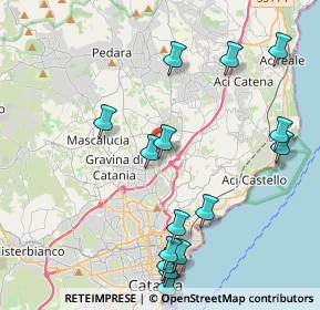 Mappa Via Ottorino Respighi, 95037 San Giovanni La Punta CT, Italia (5.34933)