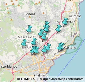 Mappa Via Ottorino Respighi, 95037 San Giovanni La Punta CT, Italia (2.91235)