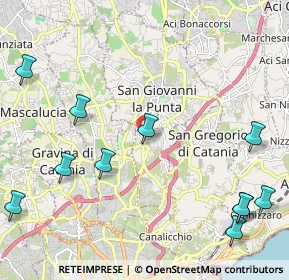 Mappa Via Ottorino Respighi, 95037 San Giovanni La Punta CT, Italia (3.19636)