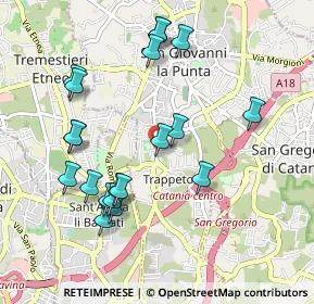 Mappa Via Ottorino Respighi, 95037 San Giovanni La Punta CT, Italia (1.13)