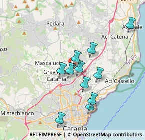 Mappa Via Cagliari, 95030 Sant'Agata li Battiati CT, Italia (3.58727)