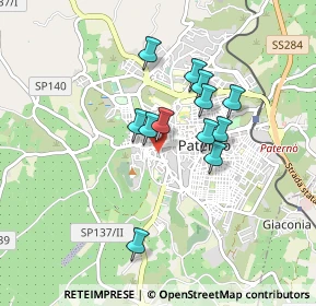 Mappa Via S. Margherita, 95047 Paternò CT, Italia (0.7675)