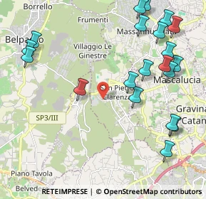 Mappa Via delle Viole, 95030 San Pietro Clarenza CT, Italia (2.9815)
