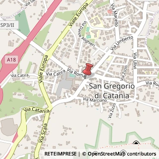 Mappa Via Umberto, 49, 95027 San Gregorio di Catania, Catania (Sicilia)