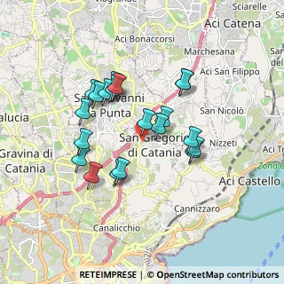 Mappa Via Strasburgo, 95027 San Gregorio di Catania CT, Italia (1.729)