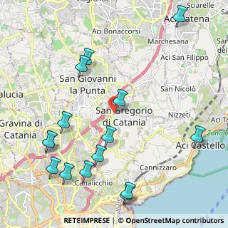 Mappa Via Strasburgo, 95027 San Gregorio di Catania CT, Italia (2.96267)
