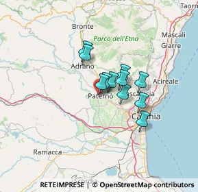 Mappa Via Prevosto Pulvirenti, 95047 Paternò CT, Italia (9.21636)