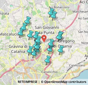Mappa Via Scarcella, 95037 San Giovanni La Punta CT, Italia (1.67)