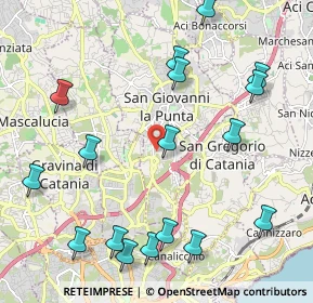 Mappa Via Scarcella, 95037 San Giovanni La Punta CT, Italia (2.86118)