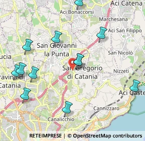 Mappa Viale Europa, 95030 San Gregorio di Catania CT, Italia (2.59167)