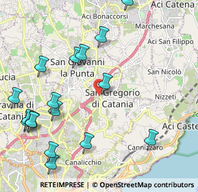 Mappa Via Catira, 95027 San Gregorio di Catania CT, Italia (2.88118)