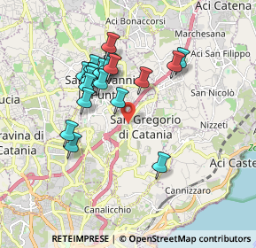 Mappa Viale Europa, 95030 San Gregorio di Catania CT, Italia (1.7985)