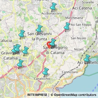Mappa Via Bruxelles, 95027 San Gregorio di Catania CT, Italia (2.59167)