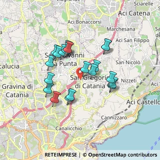 Mappa Via Bruxelles, 95027 San Gregorio di Catania CT, Italia (1.7105)