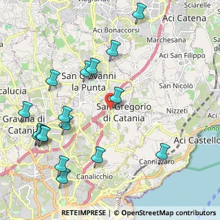 Mappa Via Bruxelles, 95027 San Gregorio di Catania CT, Italia (2.88118)
