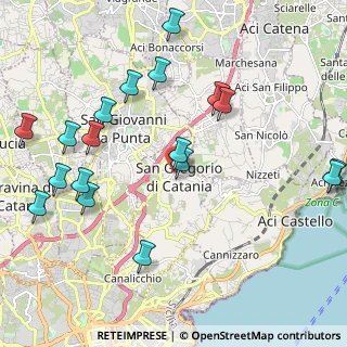 Mappa Piazza Regina Margherita, 95027 San Gregorio di Catania CT, Italia (2.75889)