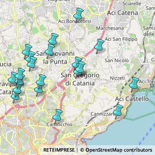 Mappa Piazza Regina Margherita, 95027 San Gregorio di Catania CT, Italia (2.812)