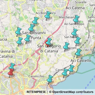 Mappa Piazza Regina Margherita, 95027 San Gregorio di Catania CT, Italia (2.98588)