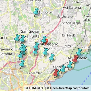 Mappa Piazza Regina Margherita, 95027 San Gregorio di Catania CT, Italia (2.7455)
