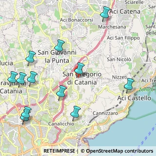 Mappa Via Marciano, 95027 San Gregorio di Catania CT, Italia (3.05417)