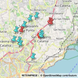 Mappa Via Marciano, 95027 San Gregorio di Catania CT, Italia (2.20538)