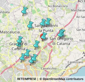 Mappa Piazza Regina Elena, 95037 San Giovanni La Punta CT, Italia (2.06571)