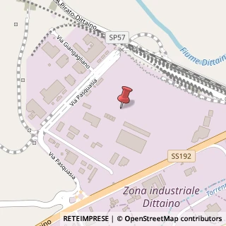 Mappa Contrada Dittaino Scalo, 94010 Assoro, Enna (Sicilia)
