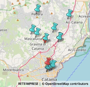 Mappa Via Parco Cristallo, 95030 Tremestieri Etneo CT, Italia (4.01231)