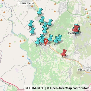 Mappa Via Vesuvio, 95047 Paternò CT, Italia (3.9415)