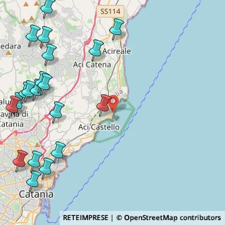 Mappa Via Ferretti, 95021 Aci Castello CT, Italia (7.371)