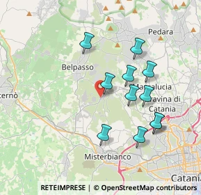 Mappa Via S. Gaetano, 95040 Camporotondo Etneo CT, Italia (3.86182)