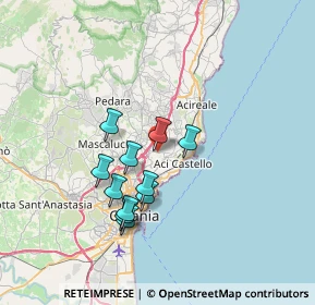 Mappa Via Rua di Sotto, 95027 San Gregorio di Catania CT, Italia (6.59818)