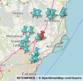 Mappa Via Rua di Sotto, 95027 San Gregorio di Catania CT, Italia (4.22294)