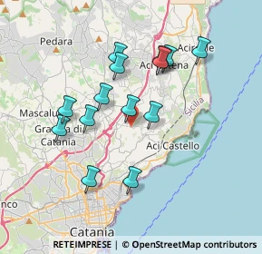 Mappa Via Rua di Sotto, 95027 San Gregorio di Catania CT, Italia (3.71286)