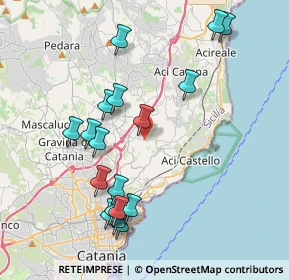 Mappa Via Rua di Sotto, 95027 San Gregorio di Catania CT, Italia (4.70111)