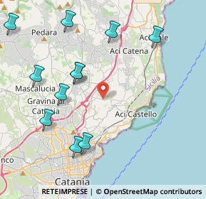 Mappa Via Rua di Sotto, 95027 San Gregorio di Catania CT, Italia (5.36909)