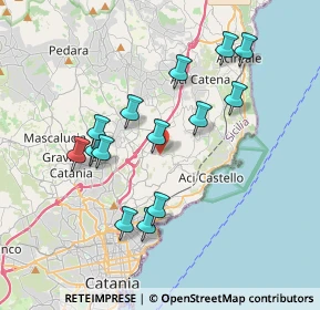 Mappa Via Rua di Sotto, 95027 San Gregorio di Catania CT, Italia (3.94929)