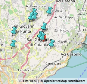 Mappa Via Rua di Sotto, 95027 San Gregorio di Catania CT, Italia (1.79231)