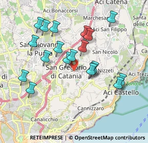 Mappa Via Rua di Sotto, 95027 San Gregorio di Catania CT, Italia (2.012)