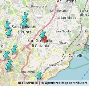 Mappa Via Rua di Sotto, 95027 San Gregorio di Catania CT, Italia (3.34909)