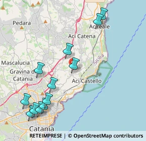 Mappa Via Crocifisso, 95028 Valverde CT, Italia (5.425)