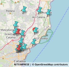 Mappa Via Crocifisso, 95028 Valverde CT, Italia (5.00438)