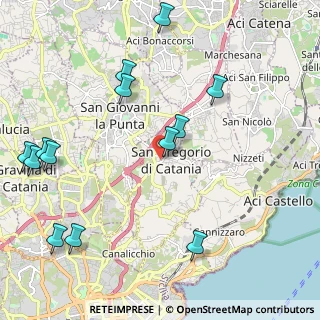 Mappa Piazza Guglielmo Marconi, 95027 San Gregorio di Catania CT, Italia (2.93154)