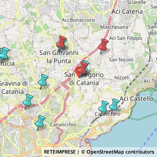 Mappa Piazza Guglielmo Marconi, 95027 San Gregorio di Catania CT, Italia (2.69417)