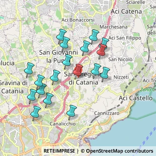 Mappa Piazza Guglielmo Marconi, 95027 San Gregorio di Catania CT, Italia (2.13611)