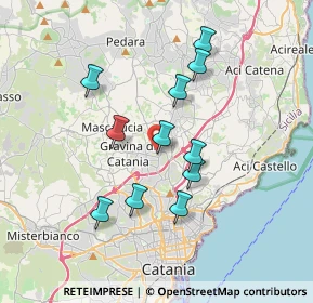 Mappa Via Scala di Betta, 95030 Sant'Agata Li Battiati CT, Italia (3.53273)